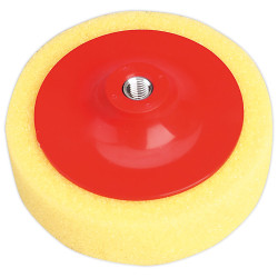 Sealey PTC/CH/M14-Y Buffing and Polishing Foam Head 150 x 50mm M14 Yellow/coarse