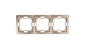 Simon Basic Standard Ramka Potrójna Uniwersalna Satynowa Bmr3/29