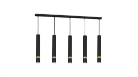 Lampa Wisząca Joker Black/Gold 5Xgu10 Mlp6121 Milagro