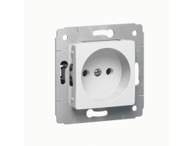 CARIVA Gniazdo pojedyncze bez uziemienia białe 16A-250V 773616 LEGRAND