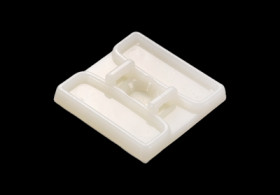 Mounting base, PA, natural, self-adhesive, (L x W x H) 29.2 x 29.2 x 5.4 mm, BYB-5-12H0175