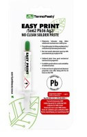 AG720.1 Easy Print - Solder paste Sn62 Pb36 Ag2 - pasta do lutowania elementów SMD - strzykawka 6g [lodówka]