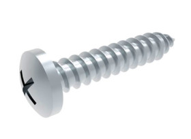 Pan head screw, PH cross slot, Ø 3.9 mm, 6.5 mm, steel, galvanized, DIN 7981/ISO 7049, BYB-3-14H5172