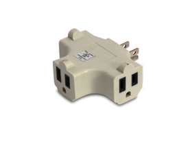 Rozgałęziacz USA 110V 3-torowy z uziemieniem