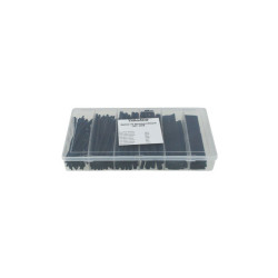 Rura termokurcz zestaw HST-100B 10cm czarne w pudełku 100szt
