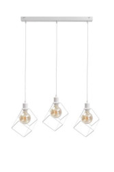 Lampa wisząca loftowa 3xE27 RUBEN WHITE