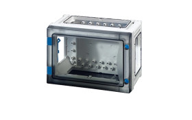 Obudowa pusta Enystar IP66 270x180x186 drzwi przezroczyste obsługiwane wkrętakiem bez ścianek FP 0100 68000197