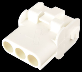 0-0926683-3 3-pin Mate-N-LOK receptacle housing, 1-row