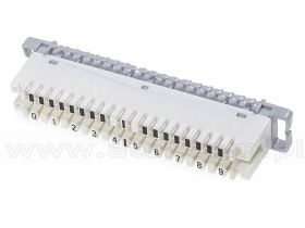 Łączówka LSA, rozłączna, 2/10, z nadrukiem 0..9