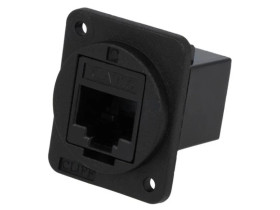Łącznik FT RJ45 8p8c Kat 6 gniazdo z obu stron 19x24mm CP30222X