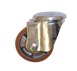 Koło samonastawne średnica kabla 80mm Otwór na śrubę LAG 120kg wysokość całkowita 106mm