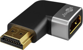 Adapter HDMI™ kątowy 270 poziomy, 8K @ 60 Hz, pozłacany 72012