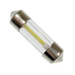 DIODA LED C5W 31mm filament szkl Biała 12V