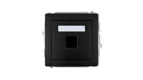 Deco Gniazdo Komputerowe Pojedyncze Bez Modułu Czarny Mat 12Dgm-1P...