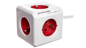 Przedłużacz Powercube Z 5-Krotnym Gniazdem E/Fr 1,5M Czerwony 2300/Frexpc