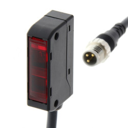 Czujniki fotoelektryczne Ograniczone odbicie światła w obudowie prostokątnej Omron PNP zakres 60 mm