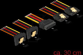 60151 SATA 15 Pin male &gt; SATA 15 Pin female, down, straight 30 cm