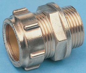 Mosiężna złączka rurowa, RS PRO Mosiądz