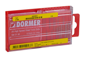 A191 HSS DRILL SET NO31M, 30PC, 0.3-1MM