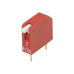 TruComponents 783006 DIP Slide Switch,PCB Mount,Piano-Type,SPST,1-Pole