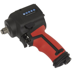 Sealey SA6002S Air Impact Wrench 1/2&quot;Sq Drive Stubby - Twin Hammer