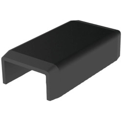 KOPOS 8922_FB Cable Duct Connector Piece 20x10mm Low Voltage Black