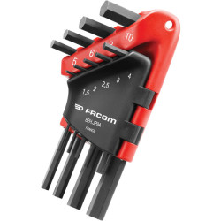 Facom 83H.JP9A Hexagon Key Long Arm Set of 9 Metric