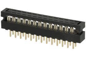 Przejście; IDC; FD26/PCT26; 26 torów; 2x13; proste; 2,00mm; selektywnie złocone; na taśmę; przewlekany (THT); zaciskany; Connfly