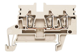 Blok zacisków przelotowych Weidmuller poziomy: PojedynczyZacisk Z raster: 5.1mm 24A 800 V