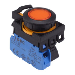 CW1L-A1E10Q3A Amber 12V illuminated Maintained Push Button Switch 1NO IP65 IDEC