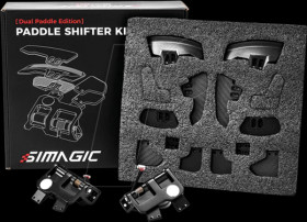 S410 Simagic paddle shifter module - black, dual clutch