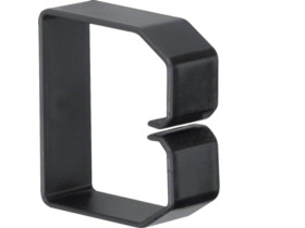 tehalit.BA6 Klamra do przewodów 60x60 czarny B600603 HAGER