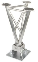 Podstawa przegubowa do masztów kratowych posiadających odciągi MK-1.5/POD-B