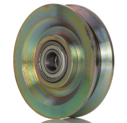 Kółko do wózka, Żeliwo, obc.: 300kg, śred.: 100mm, szer.: 24mm