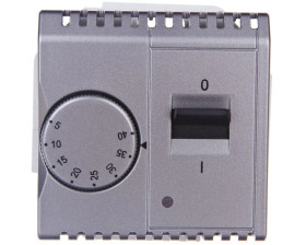 Simon Basic Regulator temperatury z czujnikiem wewnętrznym stal inox BMRT10w.02/21