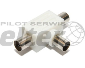 Trójnik Antenowy Wtyk - 2x Gniazdo