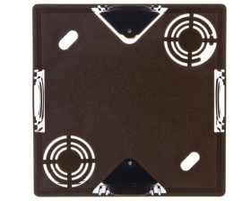 AKCENT Puszka natynkowa pojedyncza brązowa PNP-AG/24