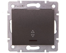 LOGI Łącznik schodowy z LED śrubowy 10AX 250V grafit 021140141 25259