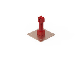 Uchwyt dachowy z płytką z plastikiem L-70mm fi 6-8mm 15.1/P CU /91500303/