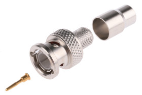 Złącze koncentryczne Montaż na kablu Męski 75Ω typ złącza Złącze BNC 0 to 1.5GHz Połączenie zagniatane typ kabla VCB 100