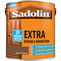 Sadolin 5028556 Extra Durable Woodstain African Walnut 2.5 litre