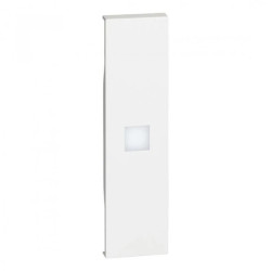 LIVING NOW klawisz z okienkiem podświetlenia 1mod. biały KW01X