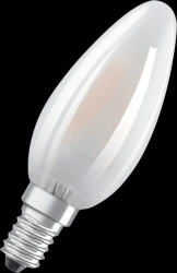 4058075435247 LED candle STAR E14, 4 W, 470 lm, 4000 K, filament, 2 pcs