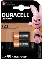 BATERIA litowa CR123 3V DURACELL (2szt)