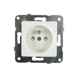 Gniazdo pojedyncze z uziemieniem p/t białe 90450045 Linnera Viko Panasonic LINNERA