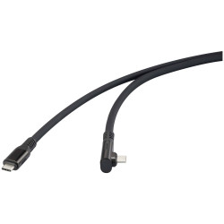Renkforce RF-6438138 USB-C cable USB4 USB-C plug Black 1.00 m 8K UHD