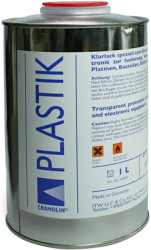 Cramolin acrylic resin varnish, canister, 1 l, transparent, PLASTIK 1L