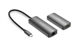Przedłużacz/Extender Usb-C - Hdmi 30M Po Skrętce Cat.6 4K120hz Hdcp 2.3...