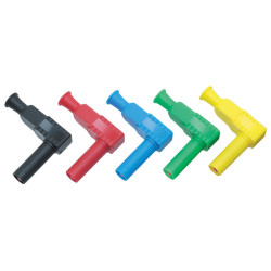 PJP 1067-R Right Angle Shrouded 4mm Plug Red