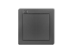 DECO Nadajnik 1-klawiszowy 2-kanałowy do systemu Exta Free grafitowy 11DEF-1 KARLIK
